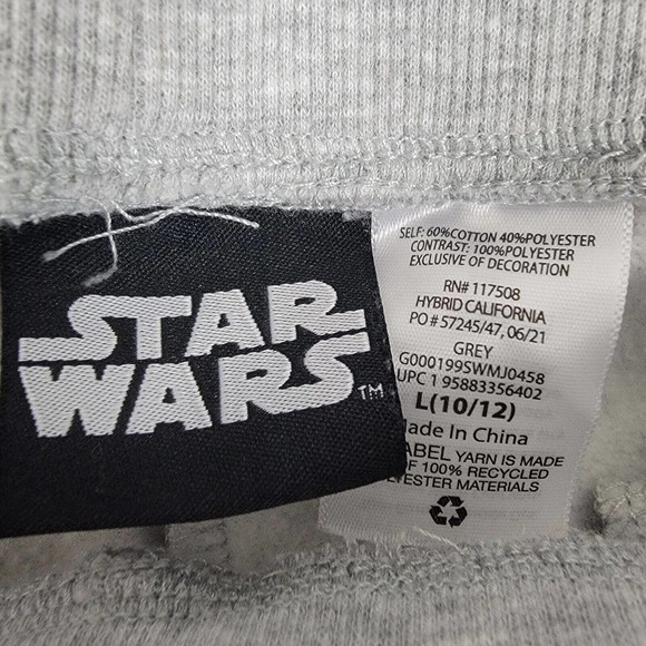 Star Wars Baby Yoda Grogu Fluffy Leg Sweatpants Lounge Pants Green Large - Picture 5 of 5